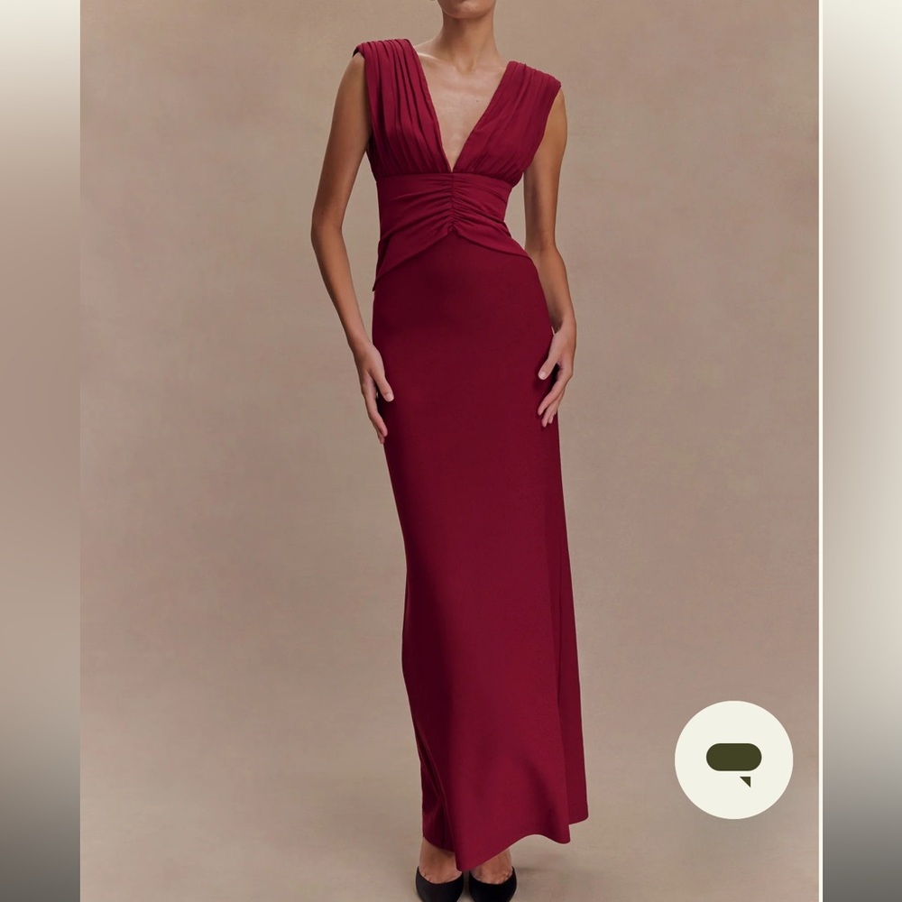 Meshki Deep Red Maxi Dress